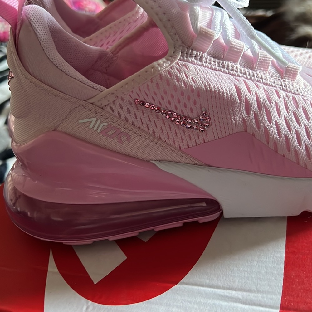 Air max 270 custom pink Swarovski crystal - Picture 5 of 6